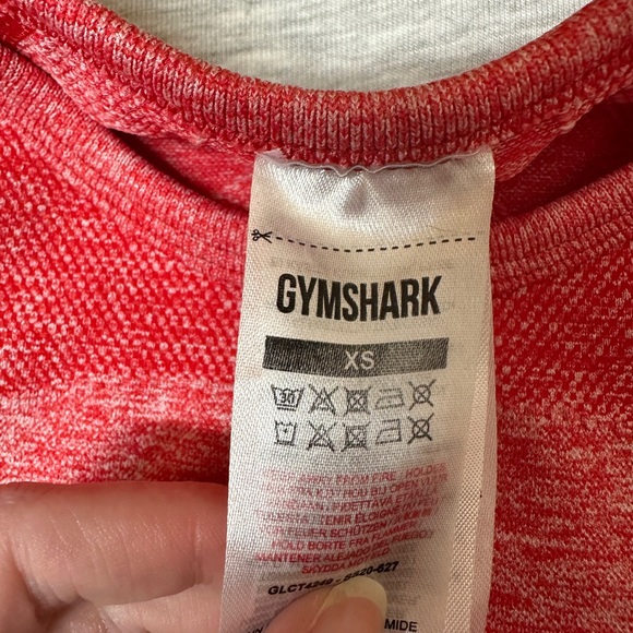 Gymshark Flex Sports Long Sleeve Crop Top - Red - Picture 2 of 6